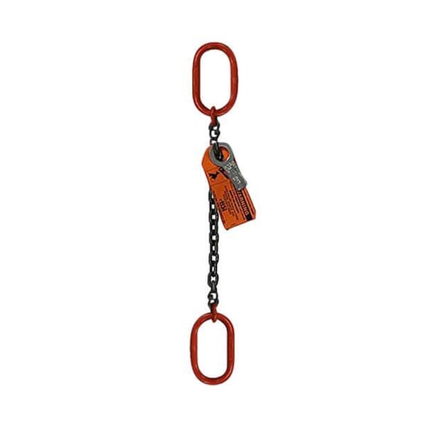 Hsi Sngl Leg Chain Slng, 9/32 in dia, 14ft L, Oblong to Oblong Link, 4,300lb Lmt 10SOO9/32-14 - main